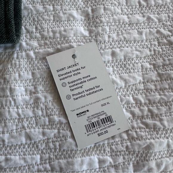 Apt. 9 Men's Dark Green Shirt Jacket - Picture 7 of 9